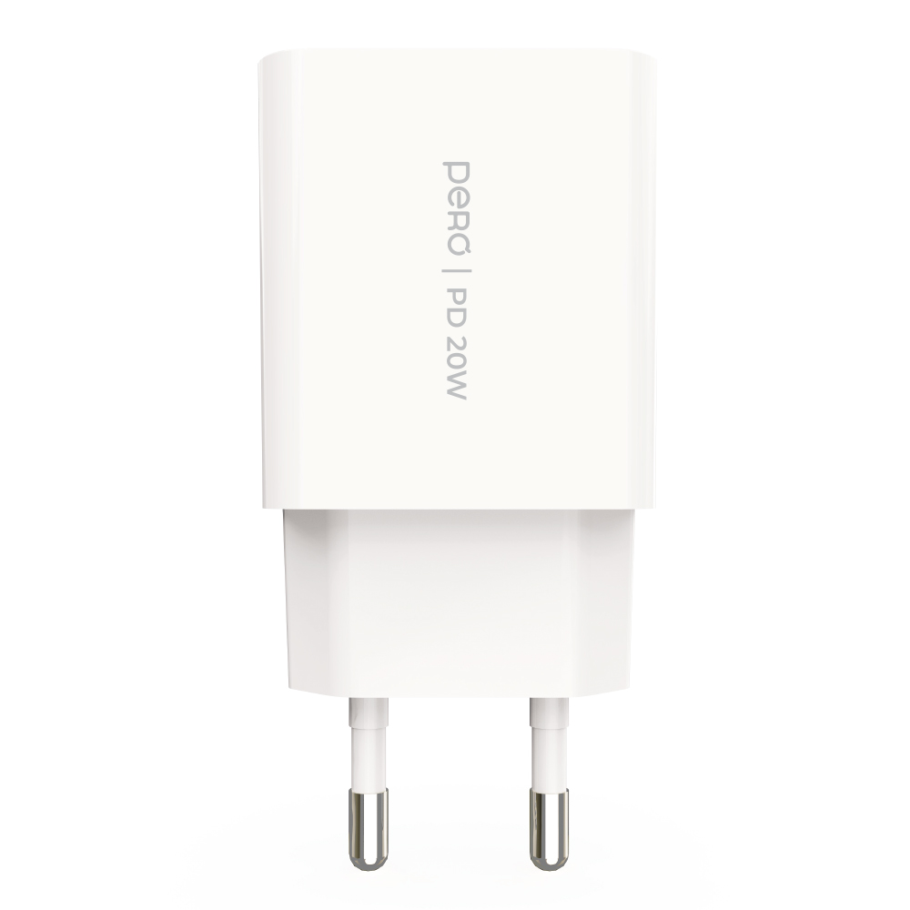 Сетевое зарядное устройство PERO TC33, USB-C PD, 20W
