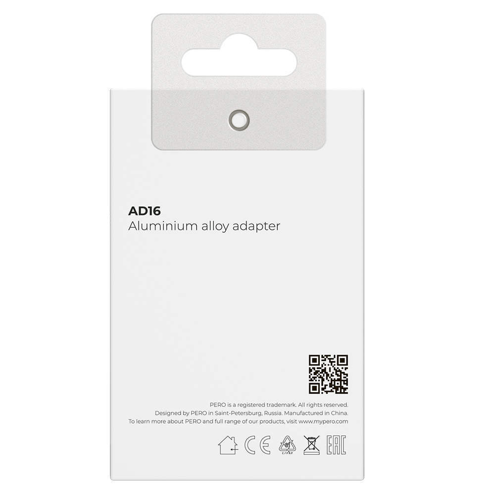 Адаптер PERO AD16 OTG, USB-C TO USB-A 3.0, серый