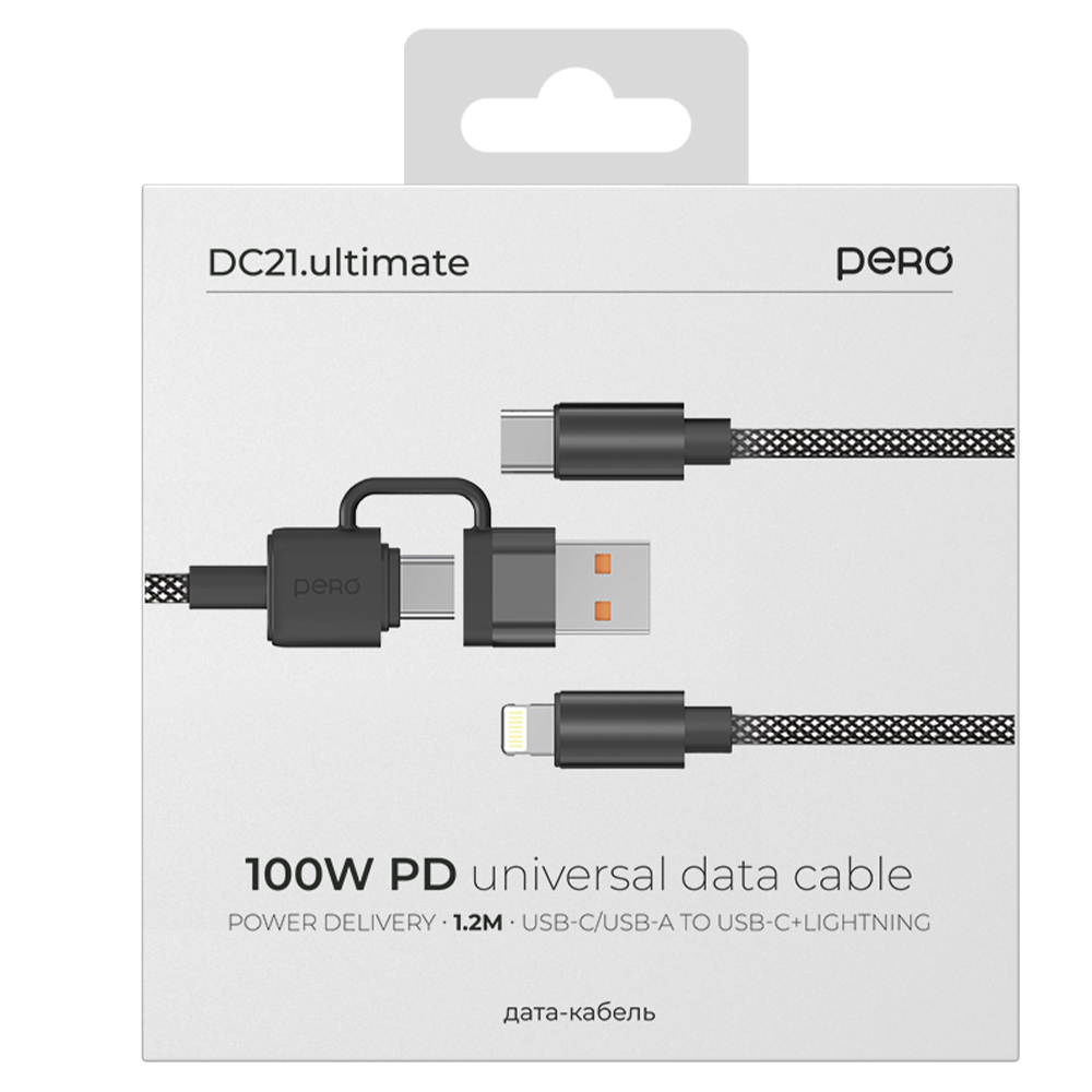 Дата-кабель PERO DC21 ultimate PD