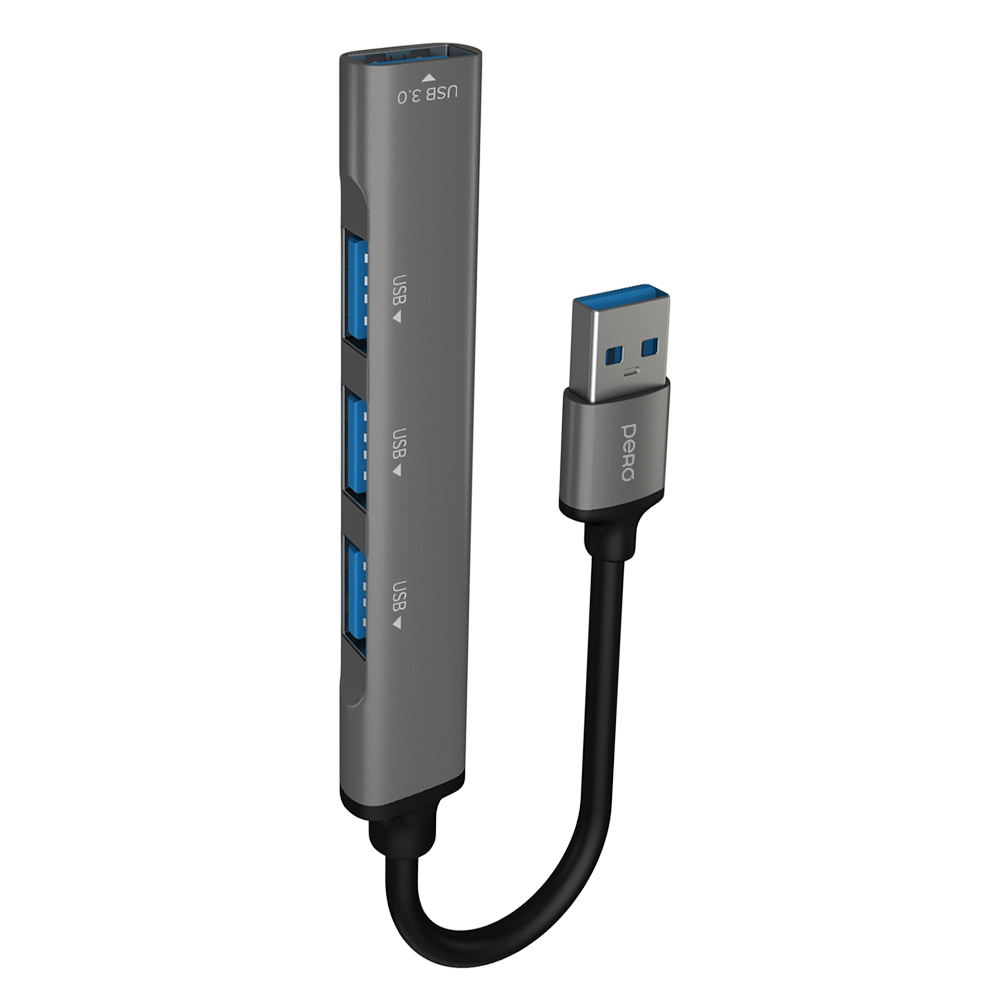 Мульти хаб Pero MH01, USB-A to USB3.0 + USB2.0 + USB2.0 + USB 2.0