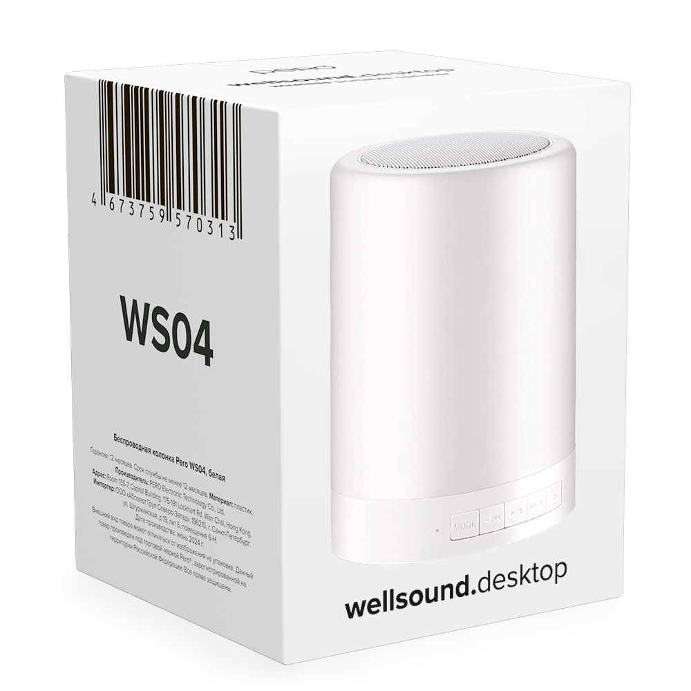 Беспроводная колонка PERO WS04 wellsound.desktop