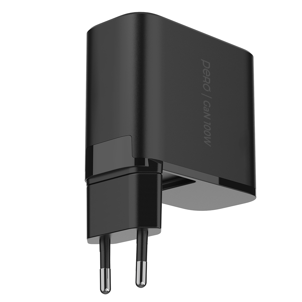 Сетевое зарядное устройство PERO TC35 Ultimate, USB-C + USB-C + USB-C, PPS, PD3.0, 100W