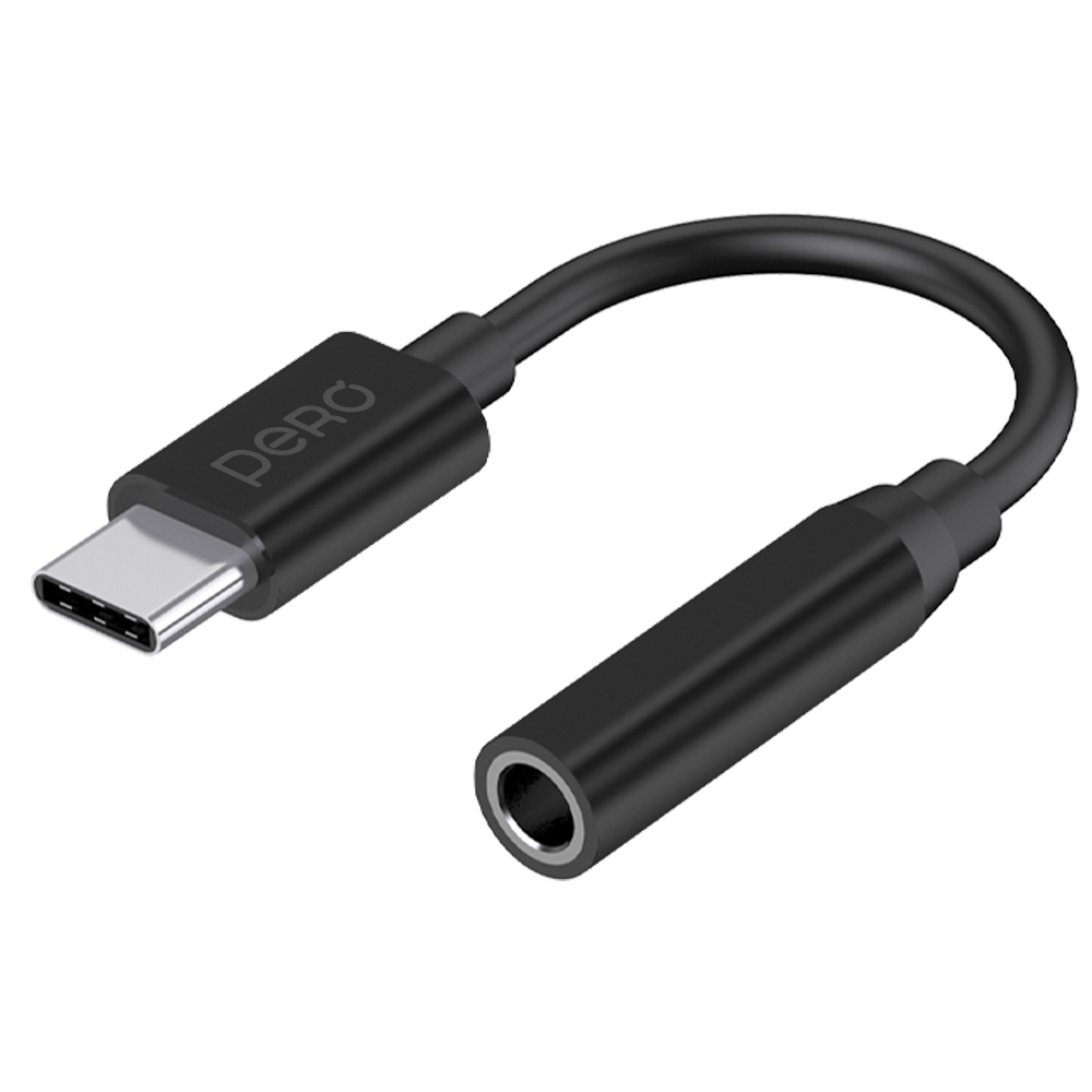 Адаптер PERO AD09 USB TYPE-C TO MINI JACK 3.5 mm