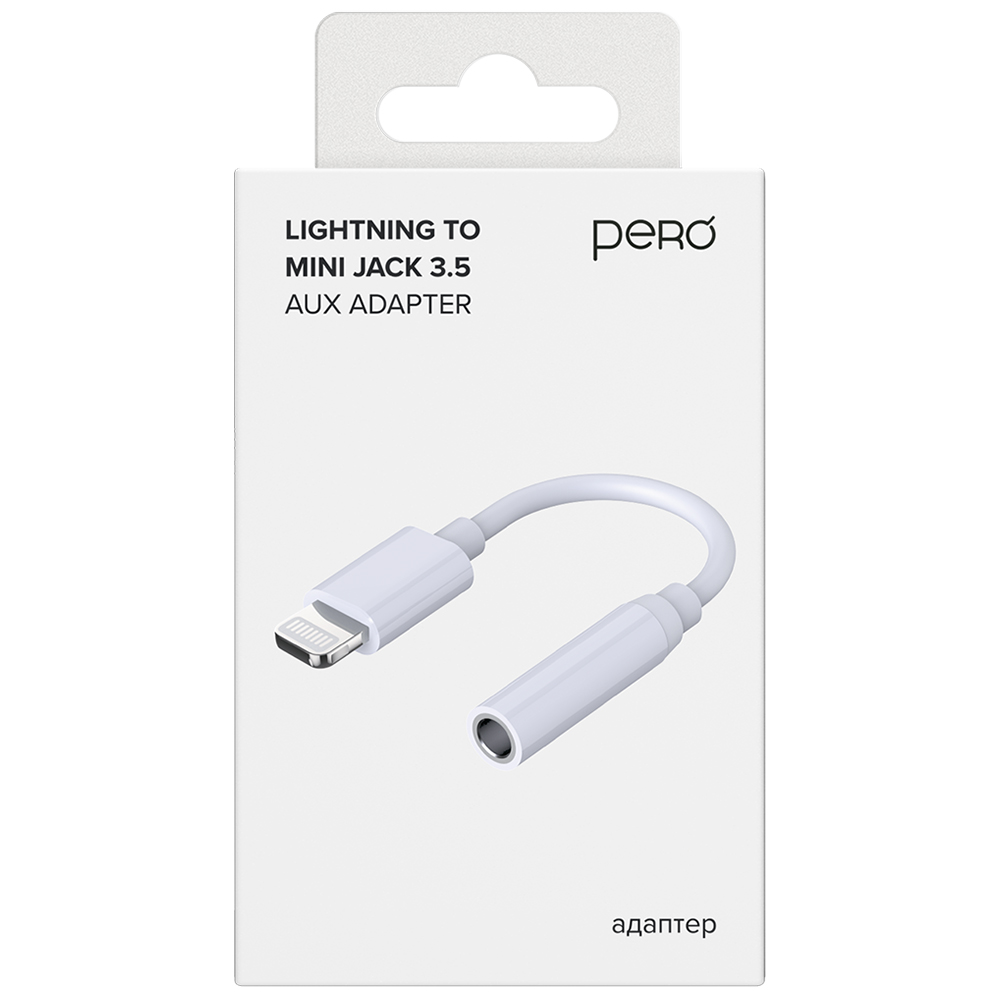 Адаптер Pero AD13 LIGHTNING TO MINI JACK 3.5