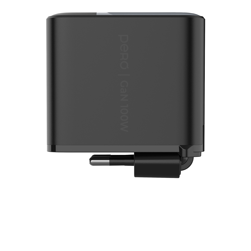 Сетевое зарядное устройство PERO TC35 Ultimate, USB-C + USB-C + USB-C, PPS, PD3.0, 100W