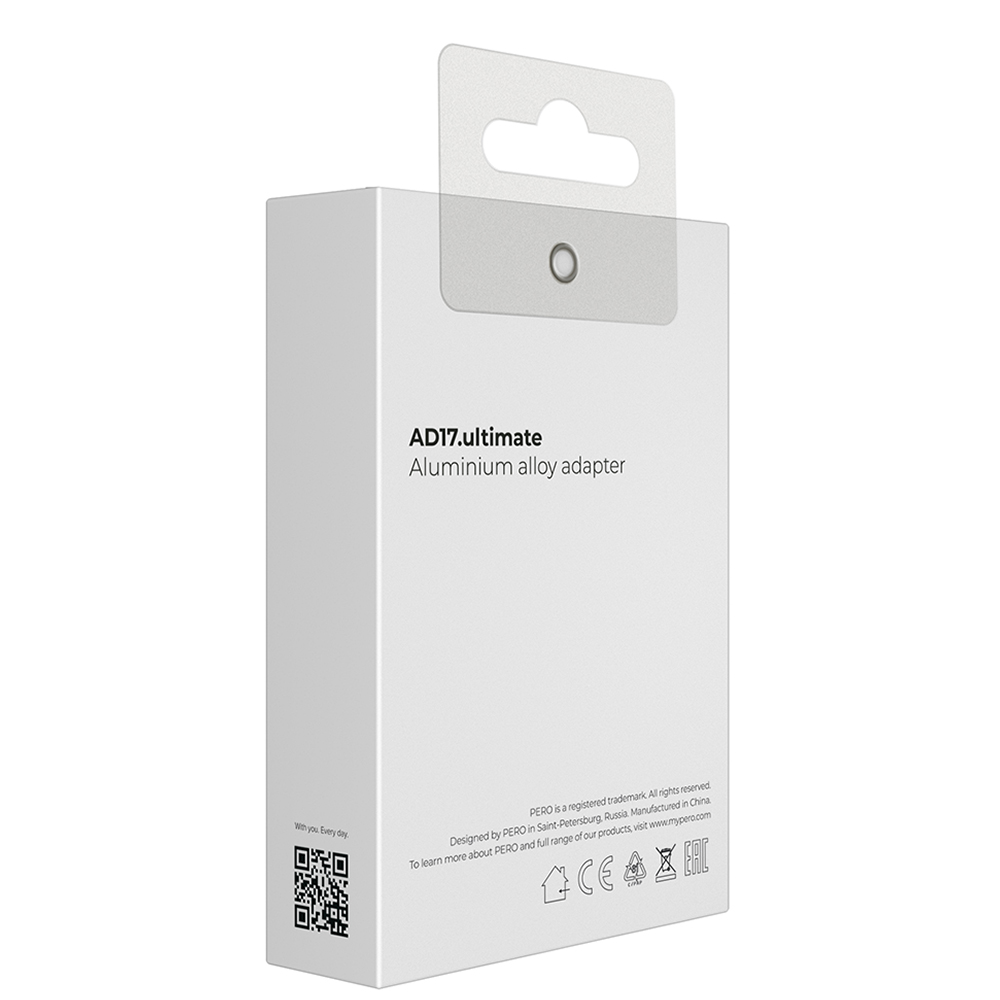 Адаптер PERO AD17, LIGHTNING TO USB-C
