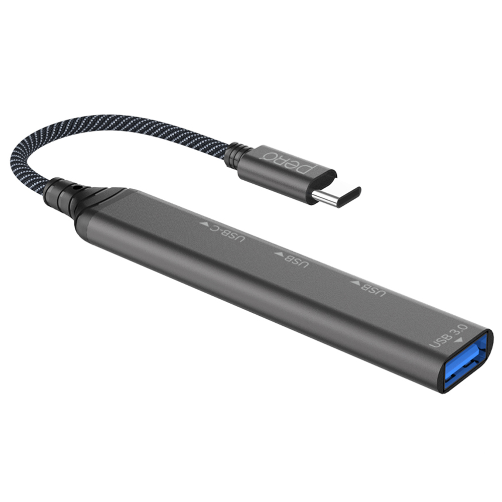 Мульти хаб Pero MH03, USB-C to USB-C + USB3.0 + USB2.0 + USB2.0