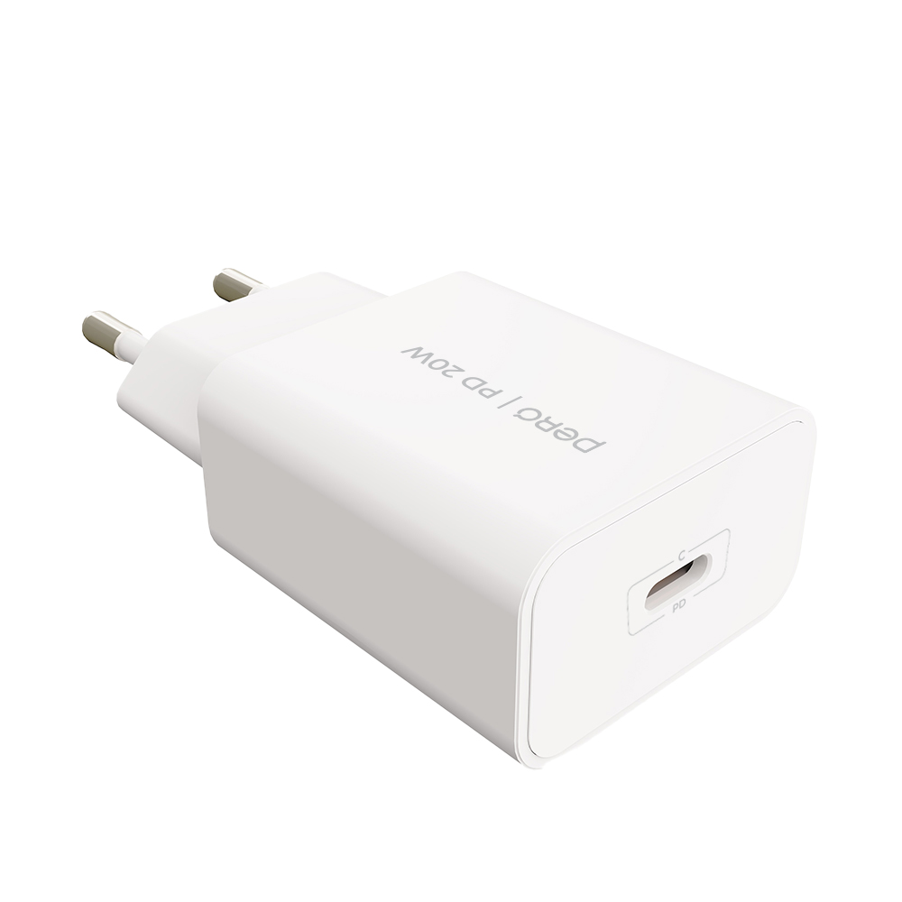 Сетевое зарядное устройство PERO TC33, USB-C PD, 20W