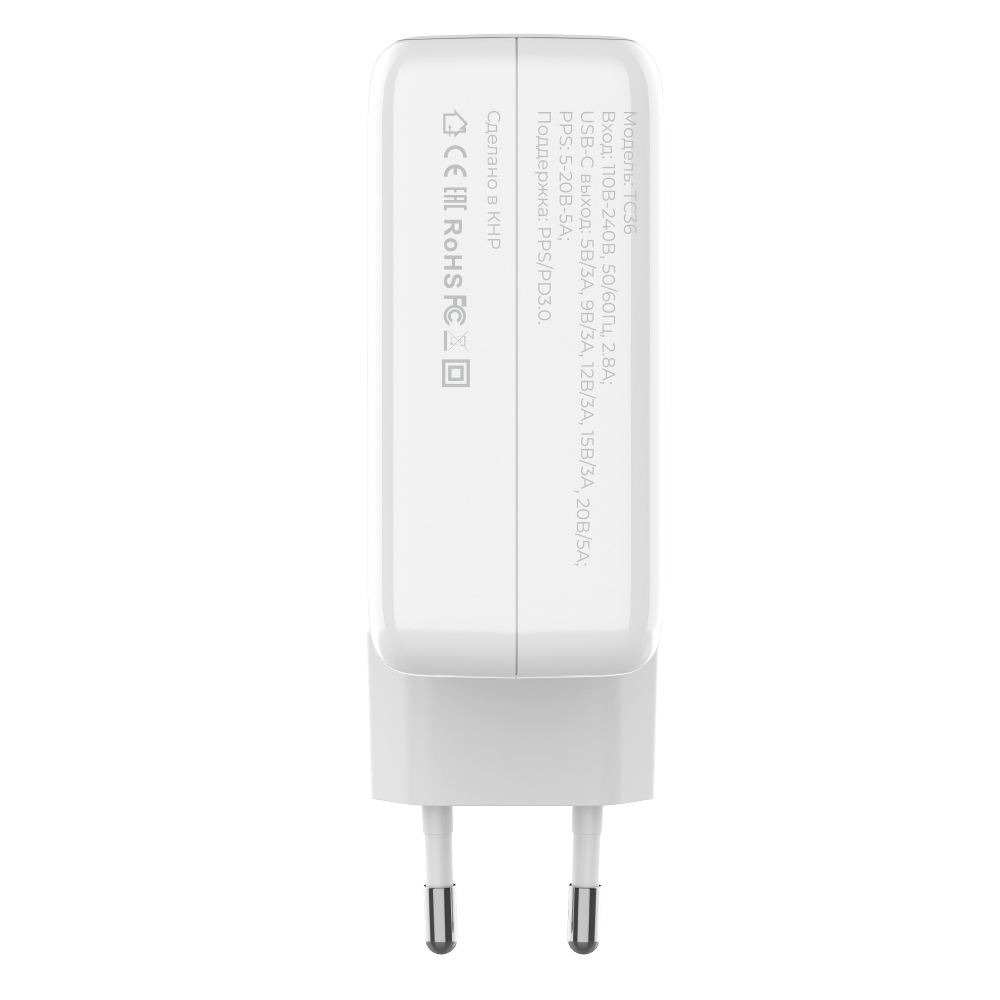 Сетевое зарядное устройство PERO TC36 Ultimate, USB-C PD 3.0, PPS, 100W